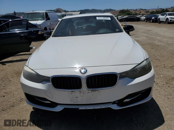 2012 BMW 3 Series 328i with VIN WBA3A5G51CNP18105, listed as a Copart auction lot 57418035 with 120,575 mi miles and Salvage title. Bid and sale history available at DreamBid. Image 5.