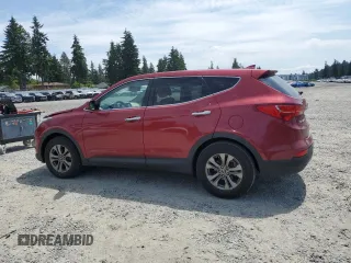 2014 Hyundai Santa Fe with VIN 5XYZT3LB9EG146198, listed as a Copart auction lot 61408505 with 92,499 mi miles and Salvage title. Bid and sale history available at DreamBid. Image 2.