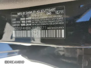2012 Mercedes-Benz C 250 Sport z VIN WDDGF4HB8CR215271, wystawiony jako Copart lot #63818775 z przebiegiem 100 010 mil mil oraz Szkoda całkowita • Salvage title. Historia ofert i sprzedaży dostępna na DreamBid. Obrazek 10.