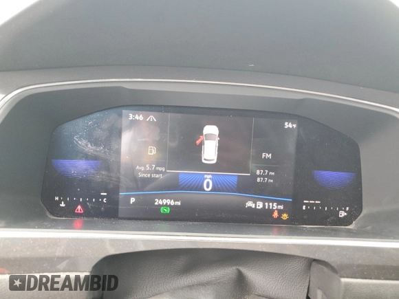 2022 Volkswagen Tiguan SE R-Line Black with VIN 3VV8B7AX7NM007213, listed as a Copart auction lot 58302205 with 24,996 mi miles and Non repairable. Bid and sale history available at DreamBid. Image 9.