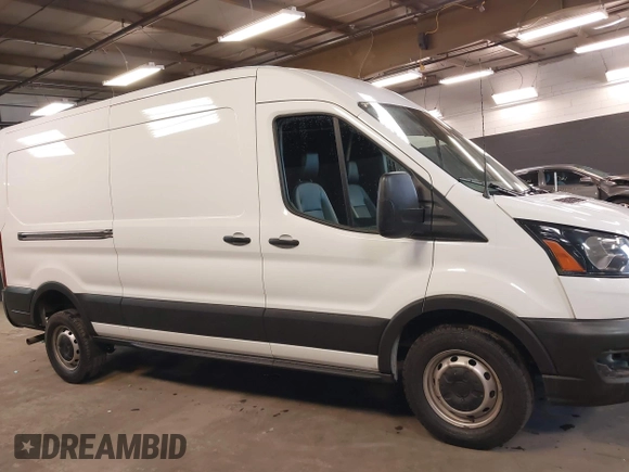 2023 Ford Transit Cargo with VIN 1FTBR1C86PKB37075, listed as a IAAI auction lot 41856721 with 20,540 mi miles. Bid and sale history available at carsss.com. Image 13.