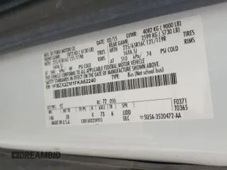 2015 Ford Transit XL with VIN 1FBZX2ZM1FKA62240, listed as a Copart auction lot 60873265 with 195,271 mi miles and Salvage title. Bid and sale history available at DreamBid. Image 13.