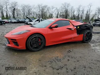 2020 Chevrolet Corvette 3LT with VIN 1G1Y83D46L5111601, listed as a Copart auction lot 51995315 with 18,958 mi miles and Salvage title. Bid and sale history available at DreamBid. Image 1.