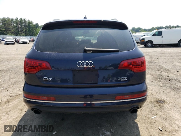 2015 Audi Q7 Premium Plus with VIN WA1LGAFE1FD004894, listed as a Copart auction lot 60435305 with 106,553 mi miles and Salvage title. Bid and sale history available at DreamBid. Image 6.