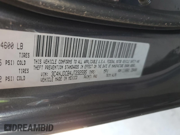 2018 Jeep Compass Limited with VIN 3C4NJDCB4JT232595, listed as a Copart auction lot 50377635 with 87,229 mi miles and Clean Title. Bid and sale history available at DreamBid. Image 13.
