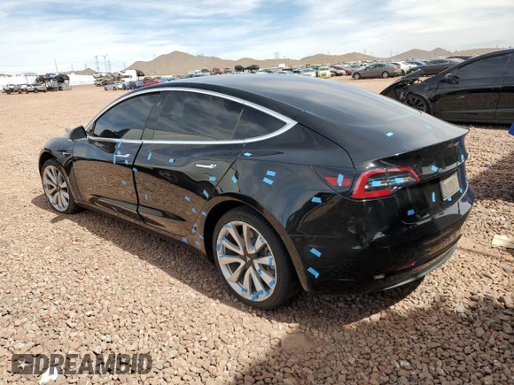 2019 Tesla Model 3 Mid Range with VIN 5YJ3E1EA2KF314274, listed as a Copart auction lot 49171065 with 55,383 mi miles and Salvage Title. Bid and sale history available at carsss.com. Image 2.