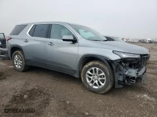 2023 Chevrolet Traverse LS with VIN 1GNERFKW9PJ236089, listed as a Copart auction lot 46489225 with 48,156 mi miles and Salvage Title. Bid and sale history available at carsss.com. Image 4.