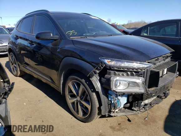 2020 Hyundai Kona Ultimate with VIN KM8K5CA54LU485547, listed as a Copart auction lot 66254682 with 43,981 mi miles. Bid and sale history available at carsss.com. Image 1.