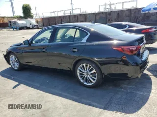 2021 Infiniti Q50 Luxe z VIN JN1EV7BPXMM704993, wystawiony jako Copart lot #55172695 z przebiegiem 55 979 mil mil oraz Szkoda całkowita • Salvage title. Historia ofert i sprzedaży dostępna na DreamBid. Obrazek 2.