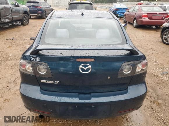 2007 Mazda 3 s Sport with VIN JM1BK323971762923, listed as a Copart auction lot 45624225 with 92,184 mi miles and Salvage Title. Bid and sale history available at carsss.com. Image 6.