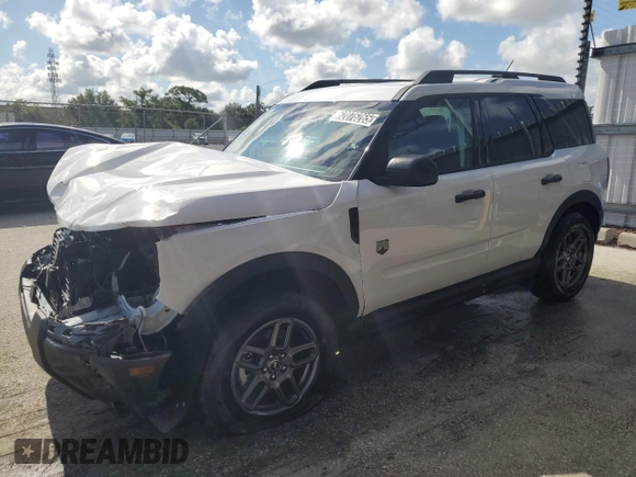 2025 Ford Bronco Sport Big Bend with VIN 3FMCR9BN0SRE09078, listed as a Copart auction lot 62076265 with 7,622 mi miles and Clean title. Bid and sale history available at DreamBid. Image 1.