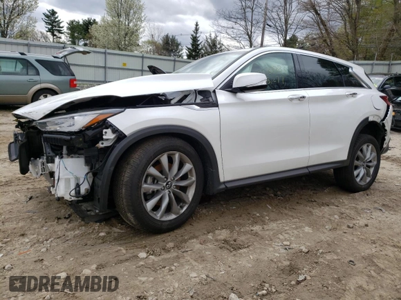 2022 Infiniti QX50 Pure with VIN 3PCAJ5AB8NF118191, listed as a Copart auction lot 48033383 with 18,277 mi miles and . Bid and sale history available at DreamBid. Image 1.
