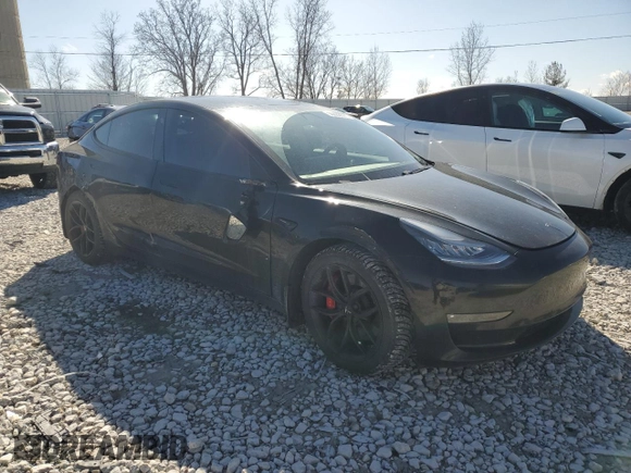 2021 Tesla Model 3 Performance with VIN 5YJ3E1EC3MF849828, listed as a Copart auction lot 50003035 with 80,779 mi miles and Clean Title. Bid and sale history available at DreamBid. Image 4.