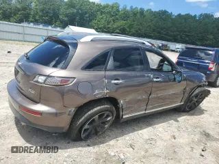 2006 Infiniti FX35 with VIN JNRAS08U76X103583, listed as a Copart auction lot 61232574 with 0 mi miles and Salvage Title. Bid and sale history available at carsss.com. Image 3.