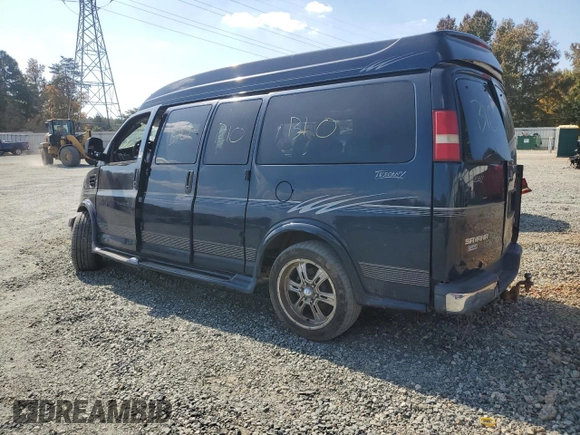2011 GMC Savana Cargo Van YF7 Upfitter with VIN 1GDS7DC43B1111371, listed as a Copart auction lot 77086504 with 0 mi miles and Salvage Title. Bid and sale history available at carsss.com. Image 2.