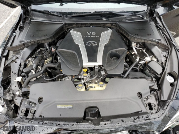 2019 Infiniti Q50 3.0t LUXE with VIN JN1EV7AP2KM542016, listed as a Copart auction lot 48410285 with 47,980 mi miles and Salvage Title. Bid and sale history available at carsss.com. Image 11.