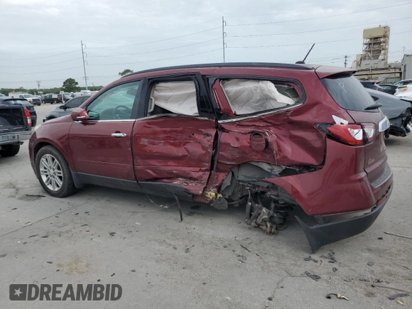 2015 Chevrolet Traverse LT with VIN 1GNKRGKDXFJ237029, listed as a Copart auction lot 62574245 with 148,409 mi miles and Salvage title. Bid and sale history available at DreamBid. Image 2.