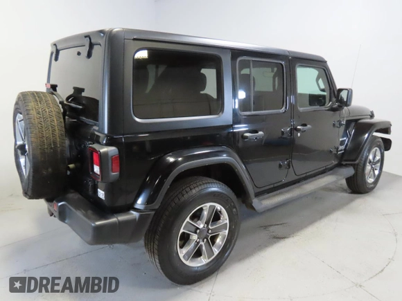 2023 Jeep Wrangler Sahara with VIN 1C4HJXEN5PW529691, listed as a Copart auction lot 44383855 with 12,779 mi miles and Clean Title. Bid and sale history available at carsss.com. Image 3.