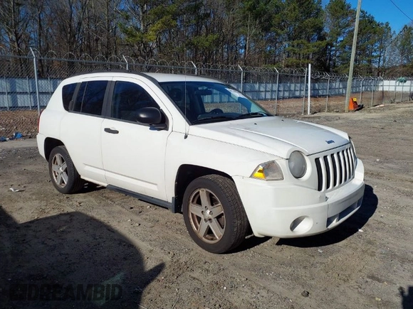 2007 Jeep Compass Sport with VIN 1J8FT47W37D416252, listed as a IAAI auction lot 41640700 with 358,129 mi miles. Bid and sale history available at carsss.com. Image 1.