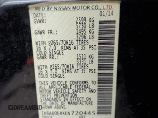 2014 Nissan Frontier SV with VIN 1N6AD0ERXEN720445, listed as a Copart auction lot 59784415 with 126,099 mi miles and Clean title. Bid and sale history available at DreamBid. Image 12.