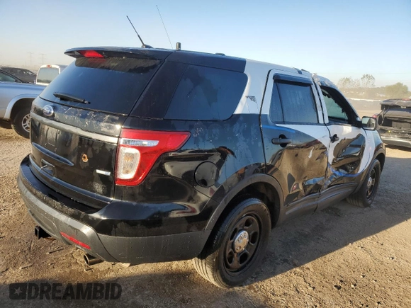 2014 Ford Utility Police Interceptor with VIN 1FM5K8AR7EGC26025, listed as a Copart auction lot 73310774 with 122,681 mi miles and Salvage Title. Bid and sale history available at carsss.com. Image 3.