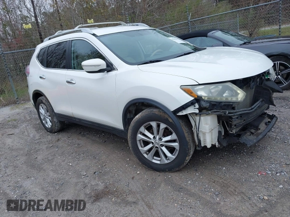 2014 Nissan Rogue SL with VIN 5N1AT2MV9EC752794, listed as a IAAI auction lot 41650352 with 120,378 mi miles. Bid and sale history available at carsss.com. Image 1.