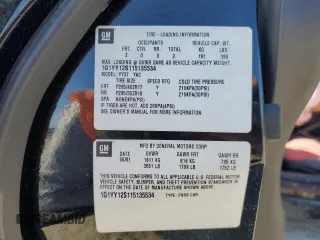 2001 Chevrolet Corvette Z06 with VIN 1G1YY12S115135534, listed as a Copart auction lot 85939394 with 0 mi miles and Salvage Title. Bid and sale history available at carsss.com. Image 12.