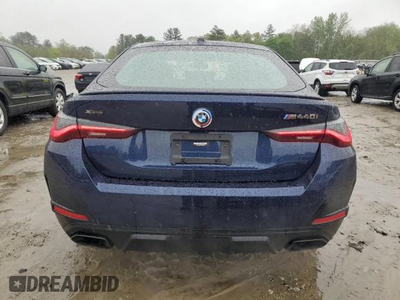 2022 BMW 4 Series M440i xDrive with VIN WBA13AW04NFM50227, listed as a Copart auction lot 55770745 with 36,788 mi miles and Salvage title. Bid and sale history available at DreamBid. Image 6.