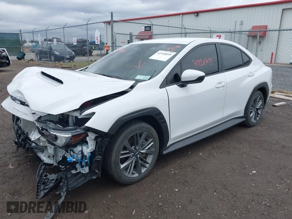 2024 Subaru WRX with VIN JF1VBAB64R9819602, listed as a IAAI auction lot 41928895 with 1,832 mi miles and . Bid and sale history available at DreamBid. Image 17.