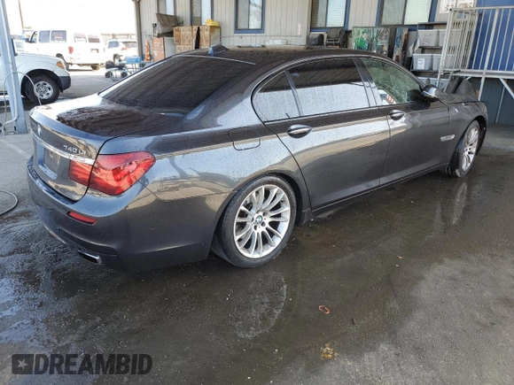 2013 BMW 7 Series 740Li with VIN WBAYE4C5XDD136800, listed as a Copart auction lot 51966905 with Not provided miles and Salvage title. Bid and sale history available at DreamBid. Image 3.