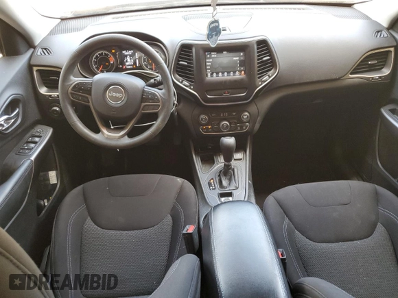 2019 Jeep Cherokee Latitude with VIN 1C4PJLCB9KD240900, listed as a Copart auction lot 62905195 with 100,225 mi miles and Salvage title. Bid and sale history available at DreamBid. Image 8.