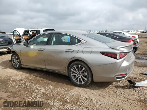 2020 Lexus ES 300h with VIN 58AD21B19LU007702, listed as a Copart auction lot 62045245 with 24,943 mi miles and Salvage title. Bid and sale history available at DreamBid. Image 2.