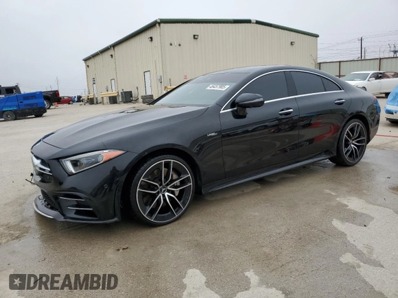 2021 Mercedes-Benz CLS with VIN W1K2J6BB8MA086154, listed as a Copart auction lot 46457985 with 45,259 mi miles and Salvage Title. Bid and sale history available at carsss.com. Image 1.