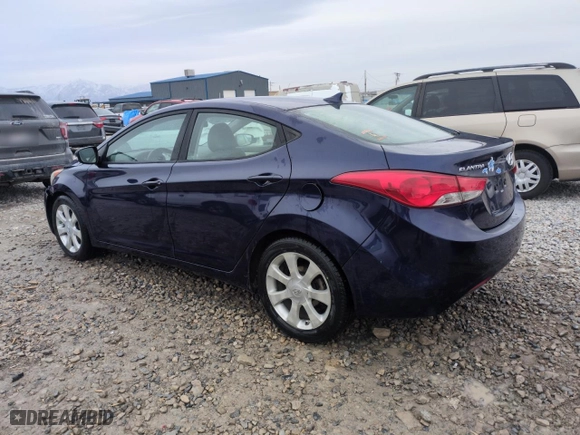 2012 Hyundai Elantra Limited with VIN 5NPDH4AE5CH089258, listed as a Copart auction lot 42236475 with 106,868 mi miles and Salvage Title. Bid and sale history available at carsss.com. Image 2.