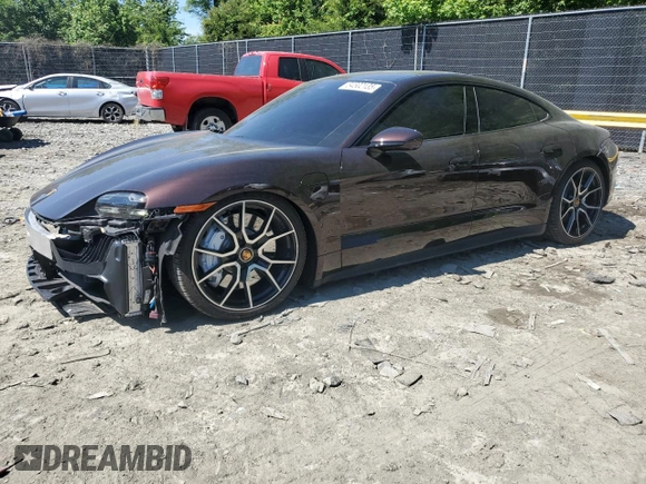 2023 Porsche Taycan 4S z VIN WP0AB2Y11PSA35851, wystawiony jako Copart lot #54502135 z przebiegiem 16 999 mil mil oraz Szkoda całkowita • Salvage title. Historia ofert i sprzedaży dostępna na DreamBid. Obrazek 1.
