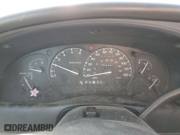 2001 Ford Ranger XL Fleet with VIN 1FTZR15E21TA50809, listed as a Copart auction lot 45327255 with 254,281 mi miles and Salvage Title. Bid and sale history available at DreamBid. Image 9.