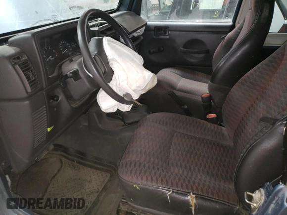 1999 Jeep Wrangler SE with VIN 1J4FY29P0XP412753, listed as a Copart auction lot 47015985 with 137,388 mi miles and Salvage Title. Bid and sale history available at carsss.com. Image 7.