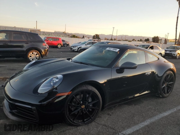 2024 Porsche 911 Carrera with VIN WP0AA2A92RS209445, listed as a Copart auction lot 78327004 with 3,032 mi miles and Salvage Title. Bid and sale history available at carsss.com. Image 1.