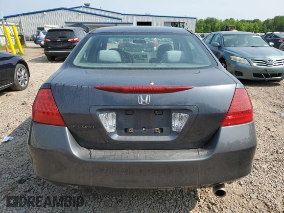 2007 Honda Accord LX with VIN 1HGCM56407A187500, listed as a Copart auction lot 58817065 with 51,020 mi miles and Salvage title. Bid and sale history available at DreamBid. Image 6.