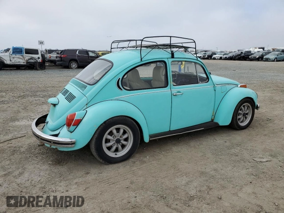 1972 Volkswagen Beetle with VIN 1122616914, listed as a Copart auction lot 50631545 with 38,604 mi miles and Salvage Title. Bid and sale history available at DreamBid. Image 3.