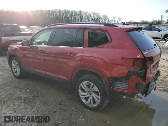 2021 Volkswagen Atlas SE z VIN 1V2HP2CA1MC540023, wystawiony jako Copart lot #45391835 z przebiegiem 63 372 mil mil oraz Szkoda całkowita • Salvage title. Historia ofert i sprzedaży dostępna na DreamBid. Obrazek 2.