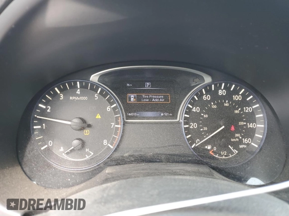 2016 Nissan Altima SV with VIN 1N4AL3AP8GC218226, listed as a Copart auction lot 53471295 with 144,510 mi miles and Salvage Title. Bid and sale history available at DreamBid. Image 9.