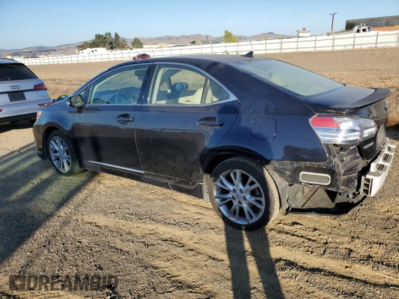 2010 Lexus HS 250h with VIN JTHBB1BA1A2017523, listed as a Copart auction lot 80086154 with 125,421 mi miles and Salvage Title. Bid and sale history available at DreamBid. Image 2.