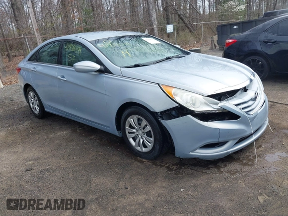 2012 Hyundai Sonata GLS with VIN 5NPEB4AC8CH461728, listed as a IAAI auction lot 41938399 with 133,571 mi miles. Bid and sale history available at carsss.com. Image 1.