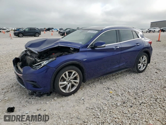2019 Infiniti QX30 Luxe z VIN SJKCH5CP8KA009082, wystawiony jako Copart lot #62414445 z przebiegiem 66 447 mil mil oraz Szkoda całkowita • Salvage title. Historia ofert i sprzedaży dostępna na DreamBid. Obrazek 1.