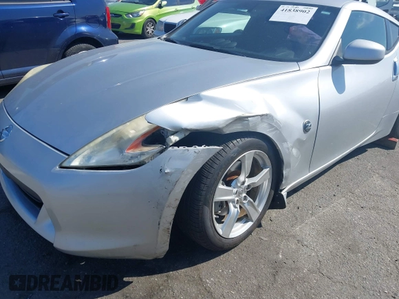 2010 Nissan 370Z Touring with VIN JN1AZ4EH6AM506591, listed as a IAAI auction lot 41838902 with 103,895 mi miles. Bid and sale history available at carsss.com. Image 6.