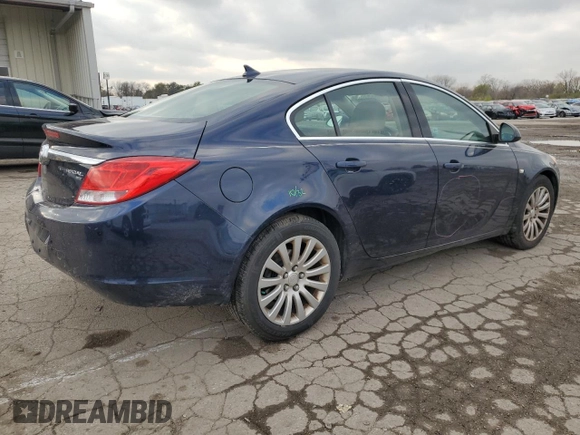 2011 Buick Regal CXL RL3 with VIN 2G4GR5EC7B9178996, listed as a Copart auction lot 80221204 with 126,810 mi miles and Salvage Title. Bid and sale history available at carsss.com. Image 3.