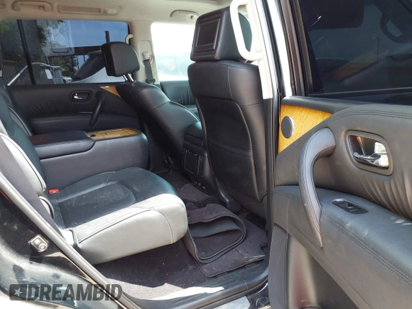2012 Infiniti QX56 7-passenger with VIN JN8AZ2NFXC9519144, listed as a IAAI auction lot 42061647 with Not Provided miles and . Bid and sale history available at DreamBid. Image 8.