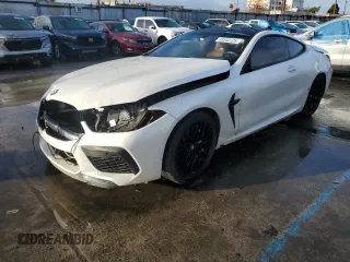 2022 BMW M8 Competition with VIN WBSAE0C04NCJ11232, listed as a Copart auction lot 45540125 with 8,034 mi miles and Salvage Title. Bid and sale history available at carsss.com. Image 1.