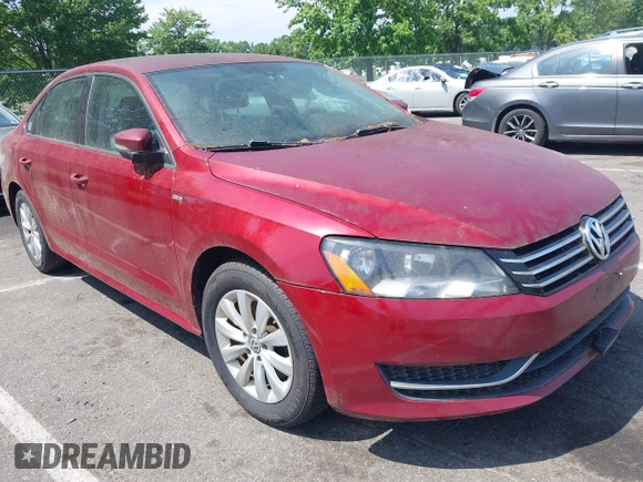 2015 Volkswagen Passat Wolfsburg Edition with VIN 1VWAT7A33FC061862, listed as a IAAI auction lot 42605981 with 179,456 mi miles and . Bid and sale history available at DreamBid. Image 1.